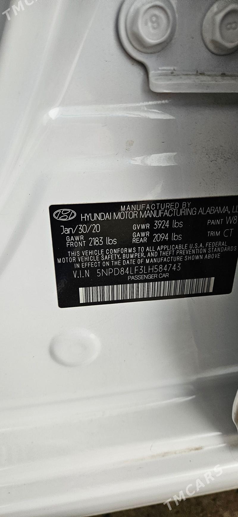 Hyundai Elantra 2020 - 240 000 TMT - Кëши - img 7