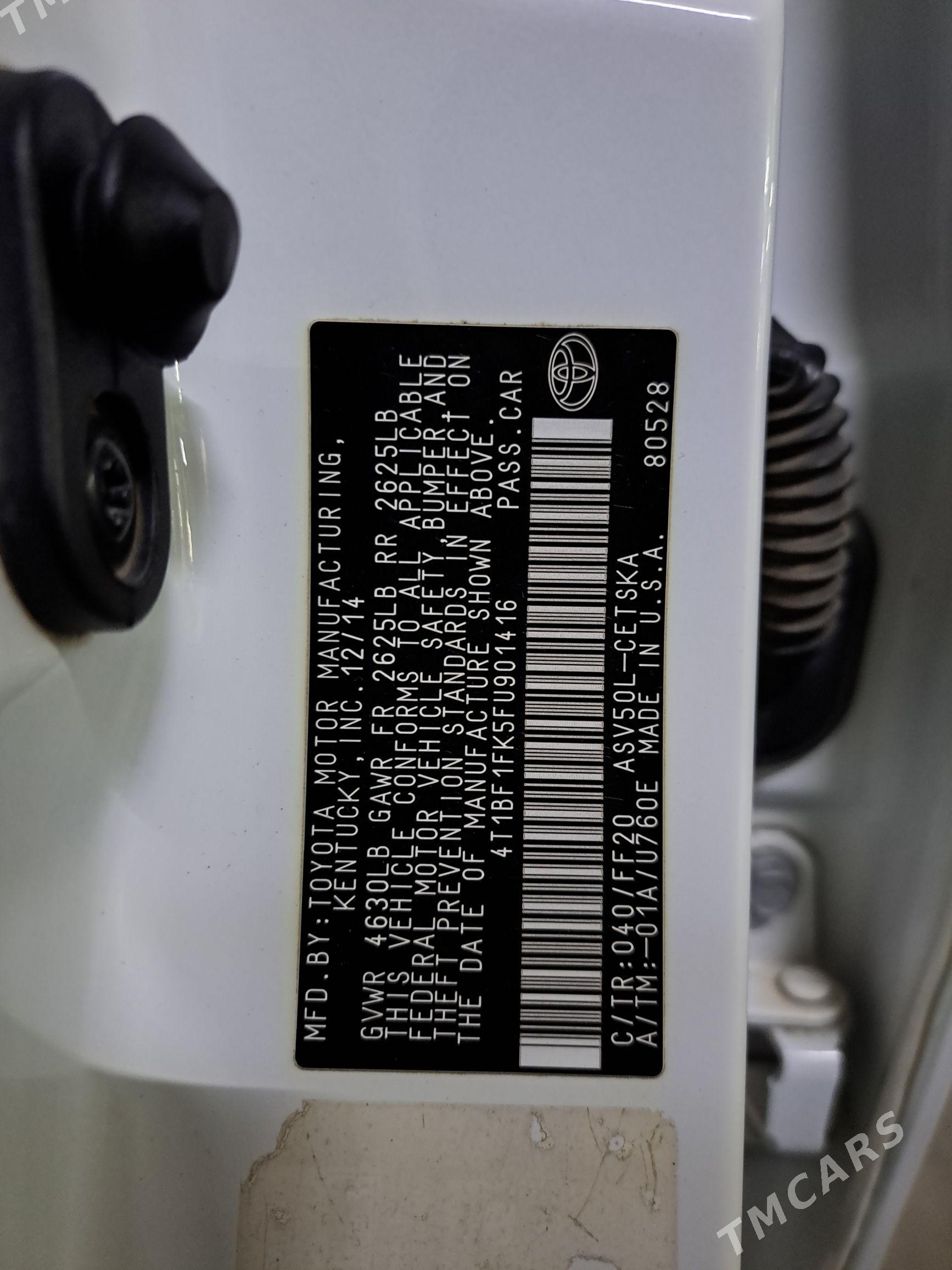 Toyota Camry 2015 - 253 000 TMT - Aşgabat - img 9