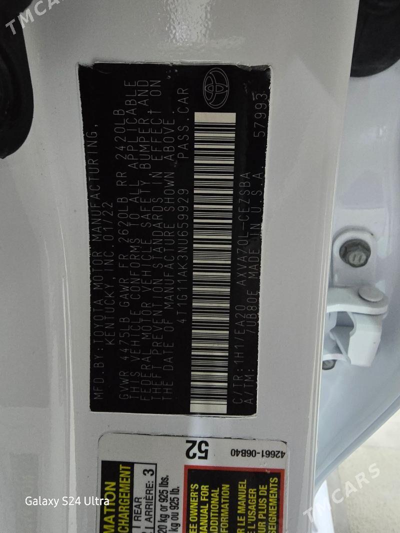 Toyota Camry 2022 - 320 000 TMT - Мары - img 9