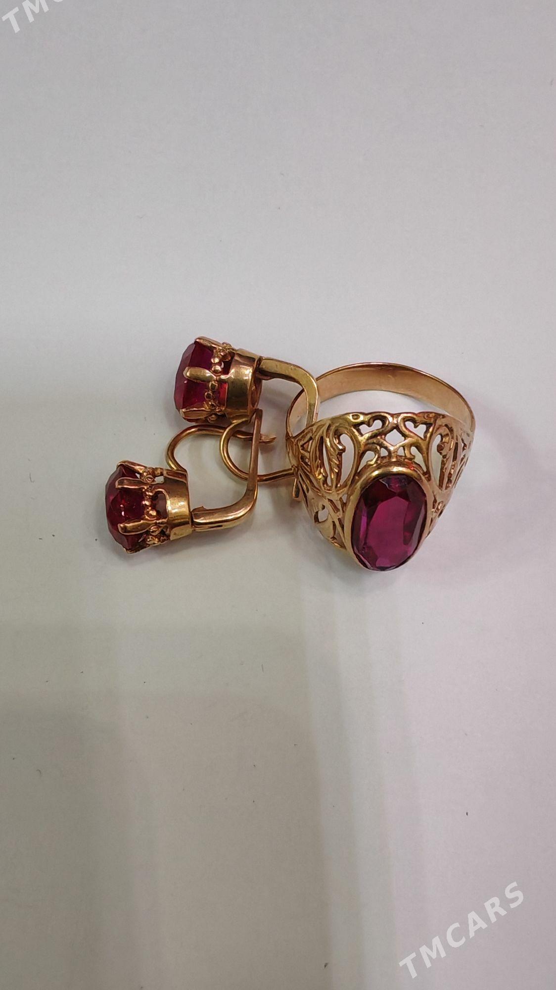 Комплект серьги кольцо11.33-гр - Ашхабад - img 1