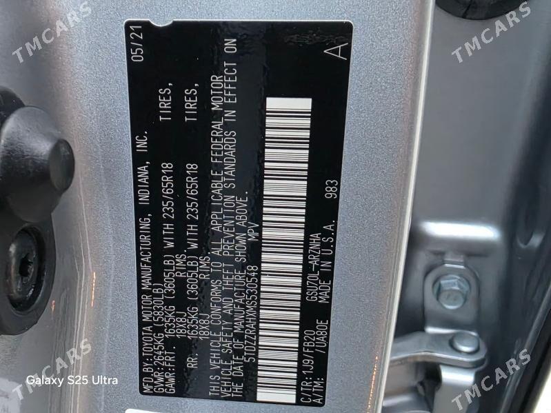 Toyota Highlander 2021 - 472 000 TMT - Дашогуз - img 10