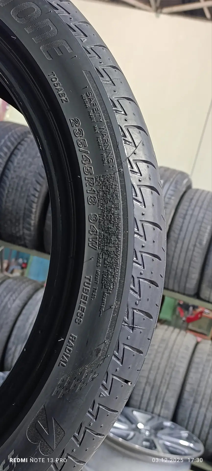 BRIDGESTONE 235 45 18 TEKER 400 TMT - Ашхабад - img 4