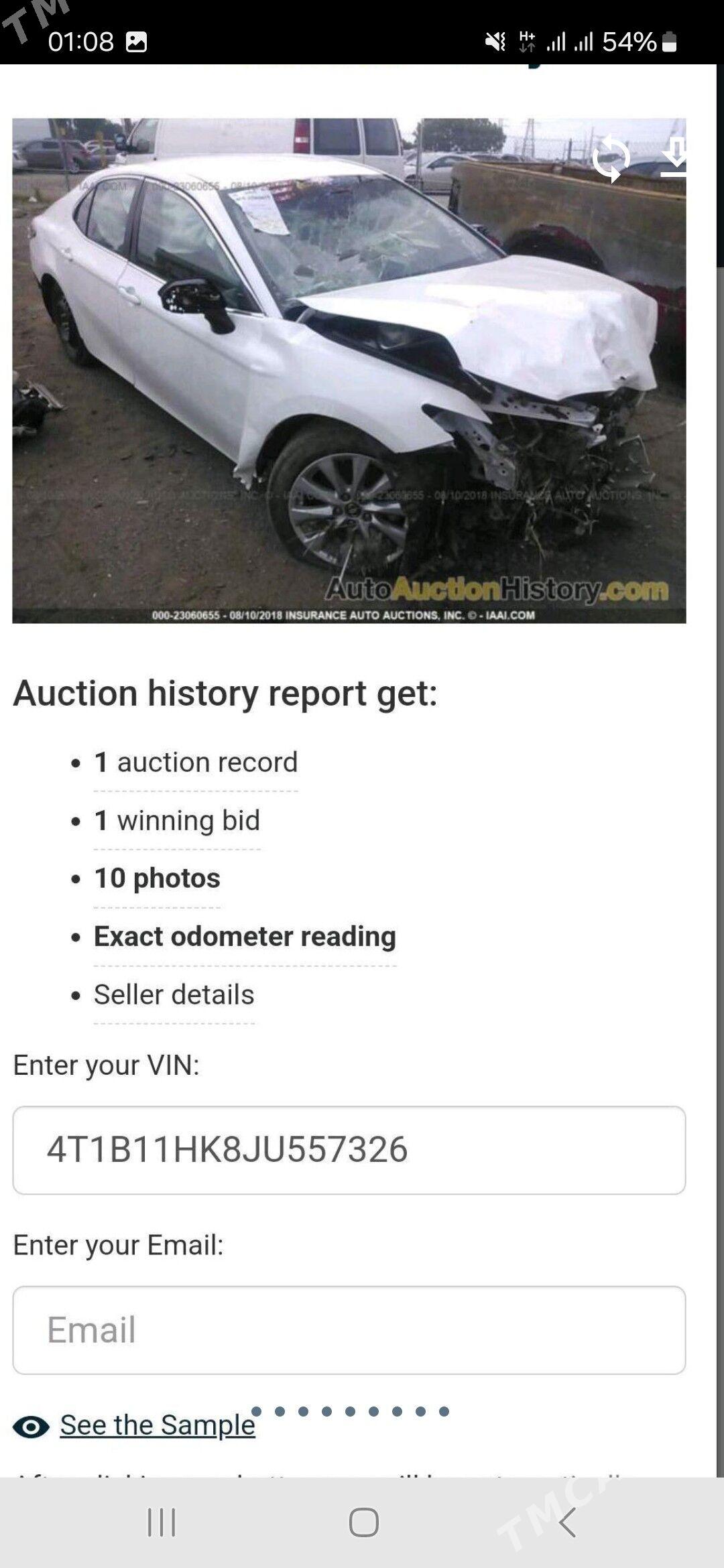 Toyota Camry 2018 - 255 000 TMT - Ашхабад - img 9