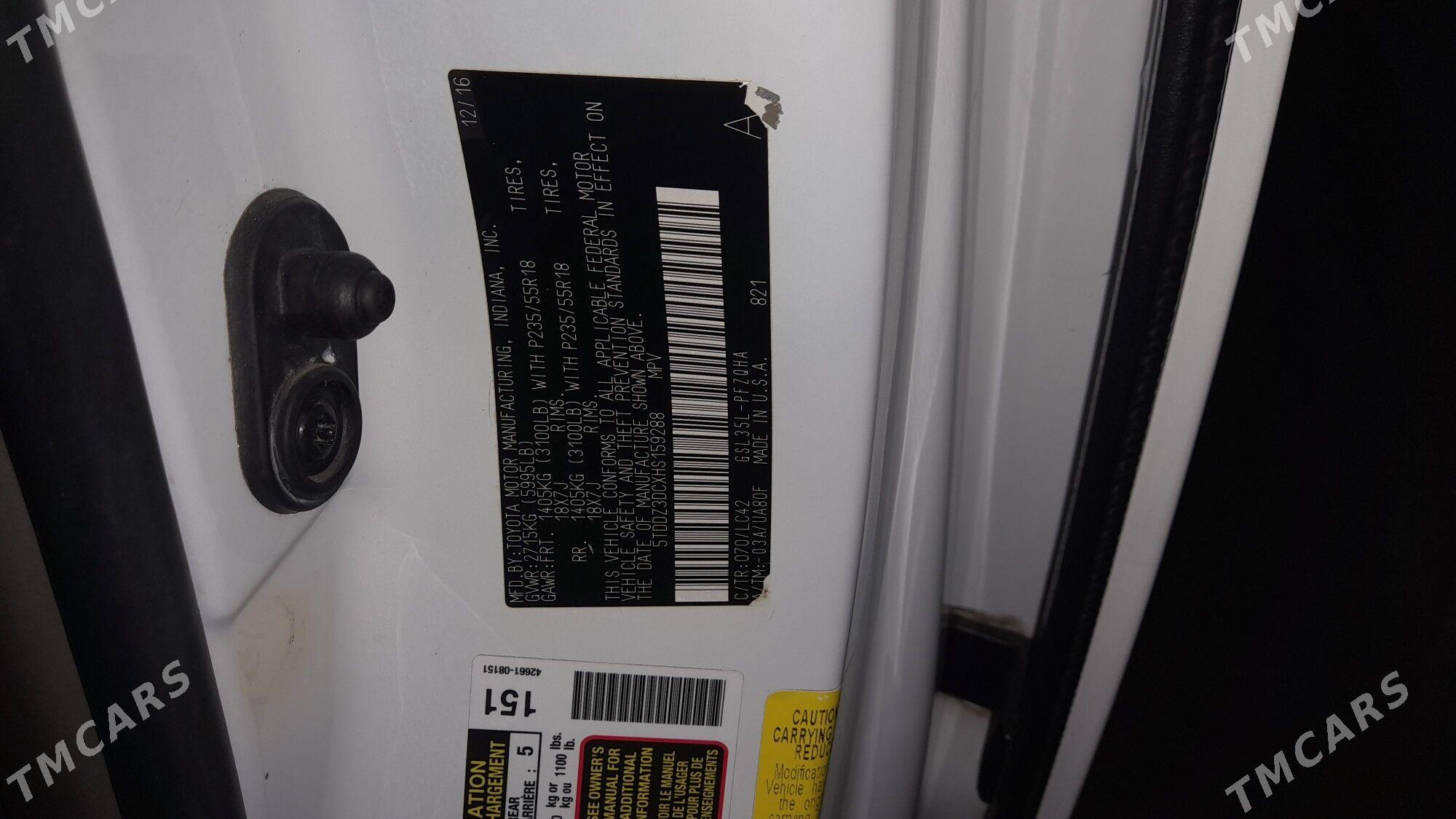 Toyota Sienna 2017 - 420 000 TMT - Сакарчага - img 8