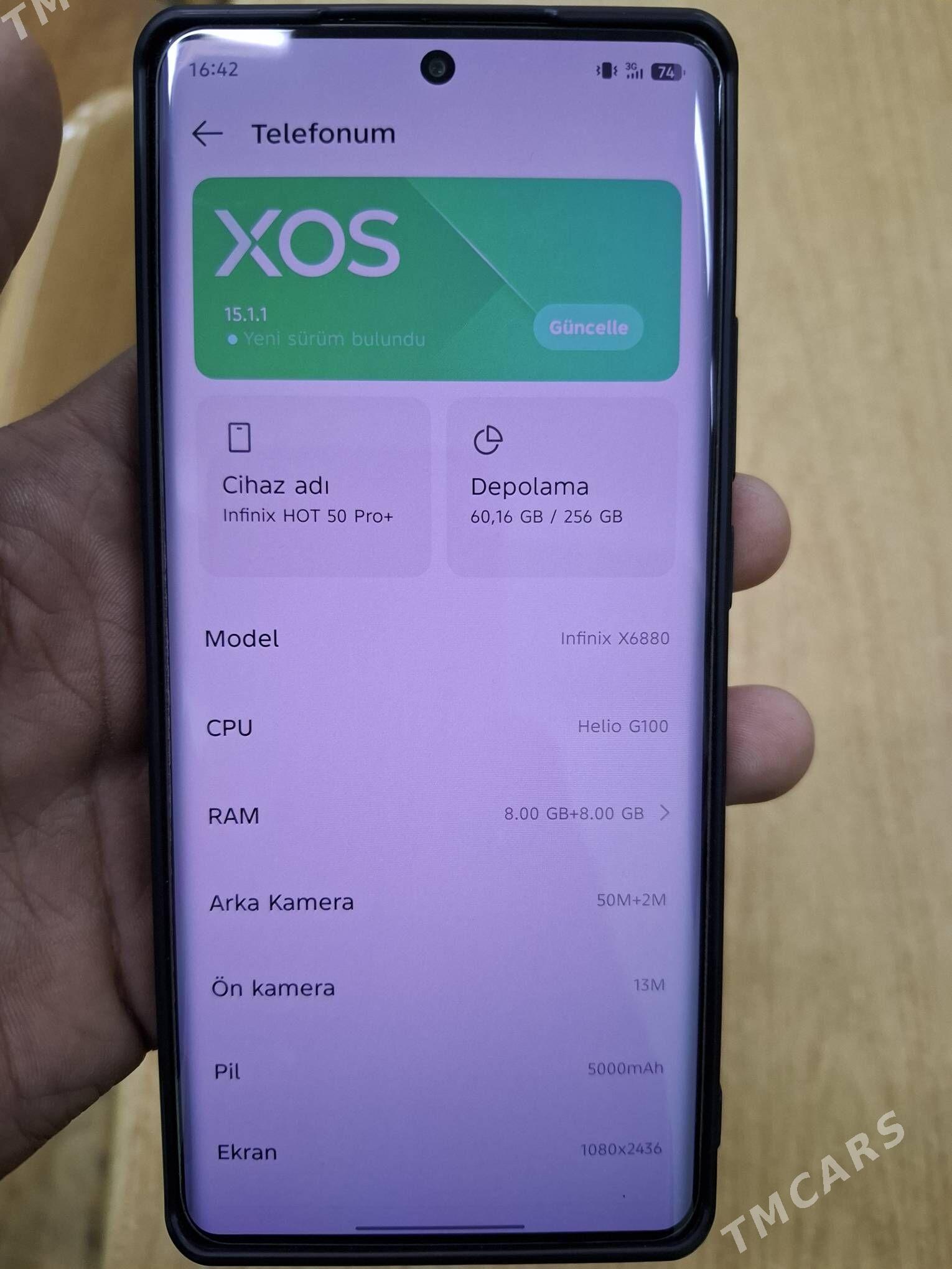 infinix hot 50pro plus 16/256 - Köşi - img 2
