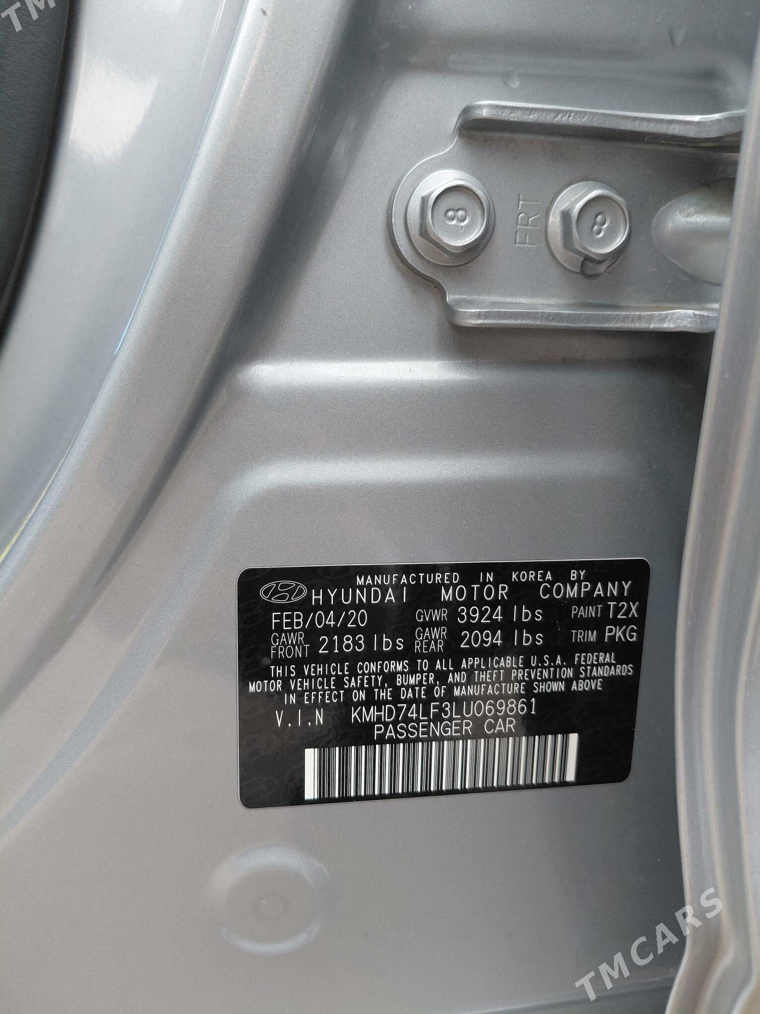 Hyundai Elantra 2020 - 233 000 TMT - Ашхабад - img 10