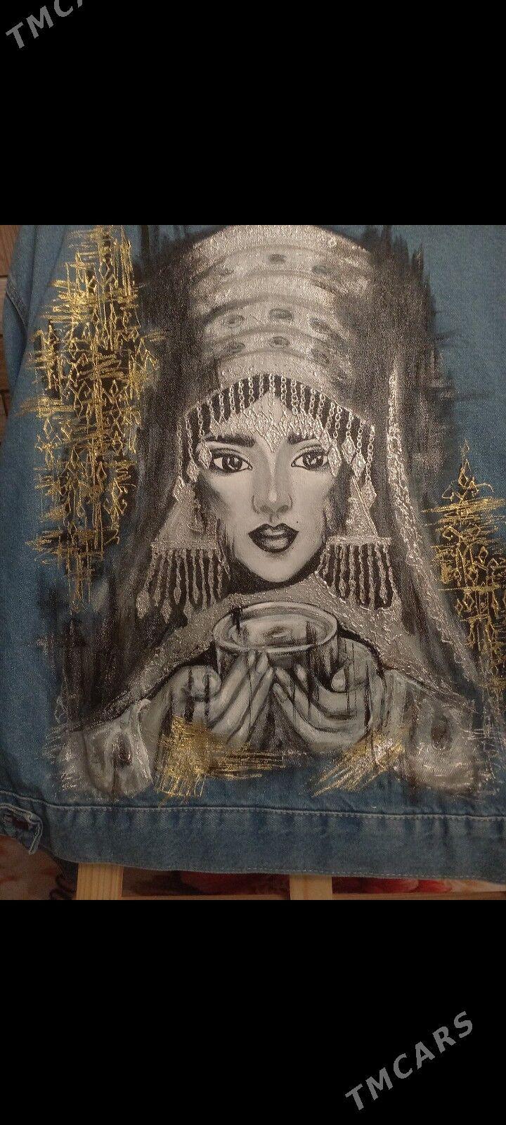 Джинсовка с ручной росписью - Ашхабад - img 4