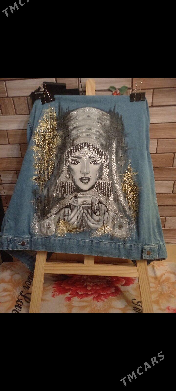 Джинсовка с ручной росписью - Ашхабад - img 3