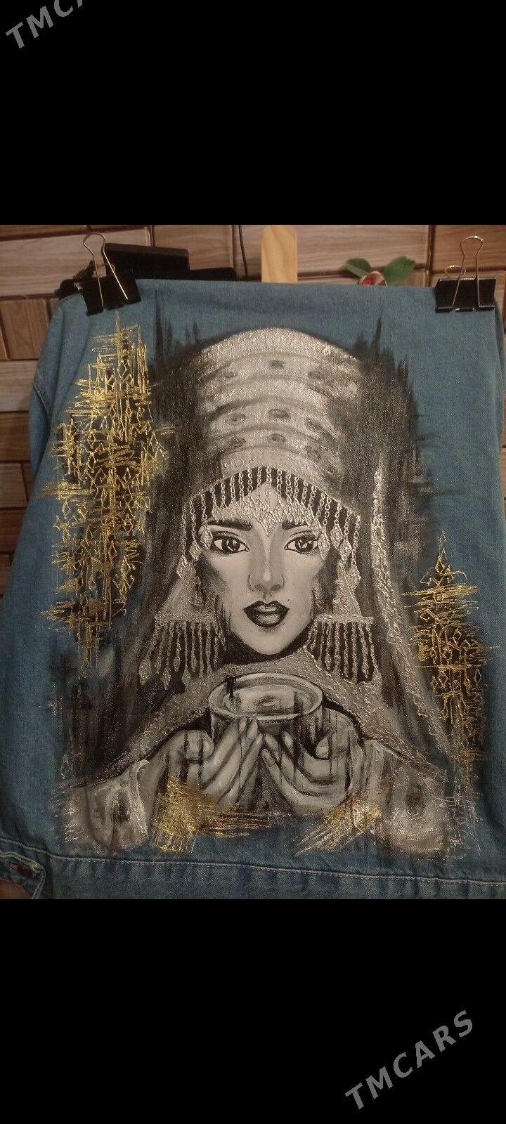 Джинсовка с ручной росписью - Ашхабад - img 2