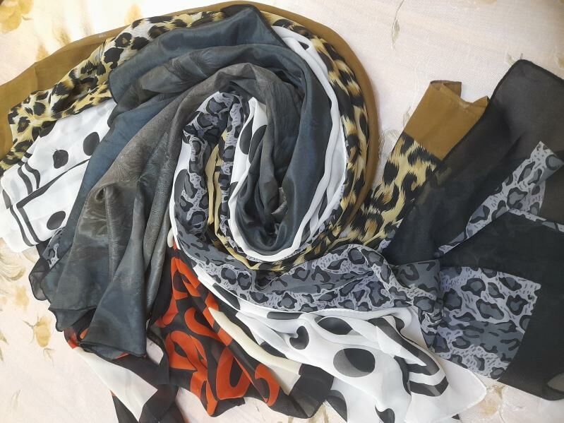 Платки, шарфы и шапки женские - ул. Подвойского (Битарап Туркменистан шаёлы) - img 7