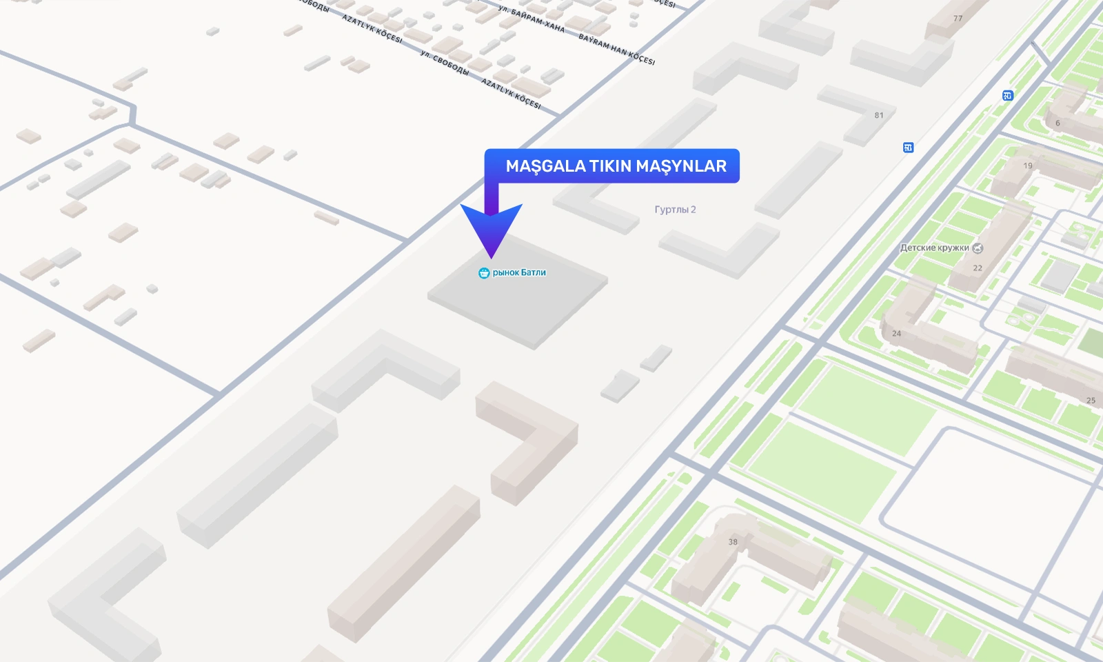 Begnazar Tikin Maşynlary Map Location