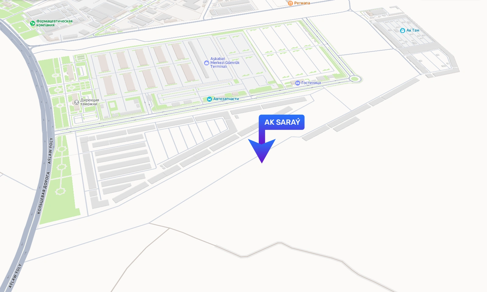 AK SARAÝ Map Location