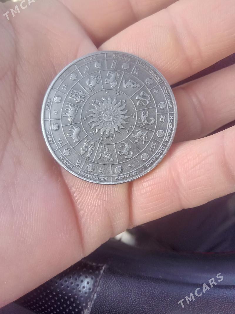 мидальён из серебра,са знаками - Aşgabat - img 2