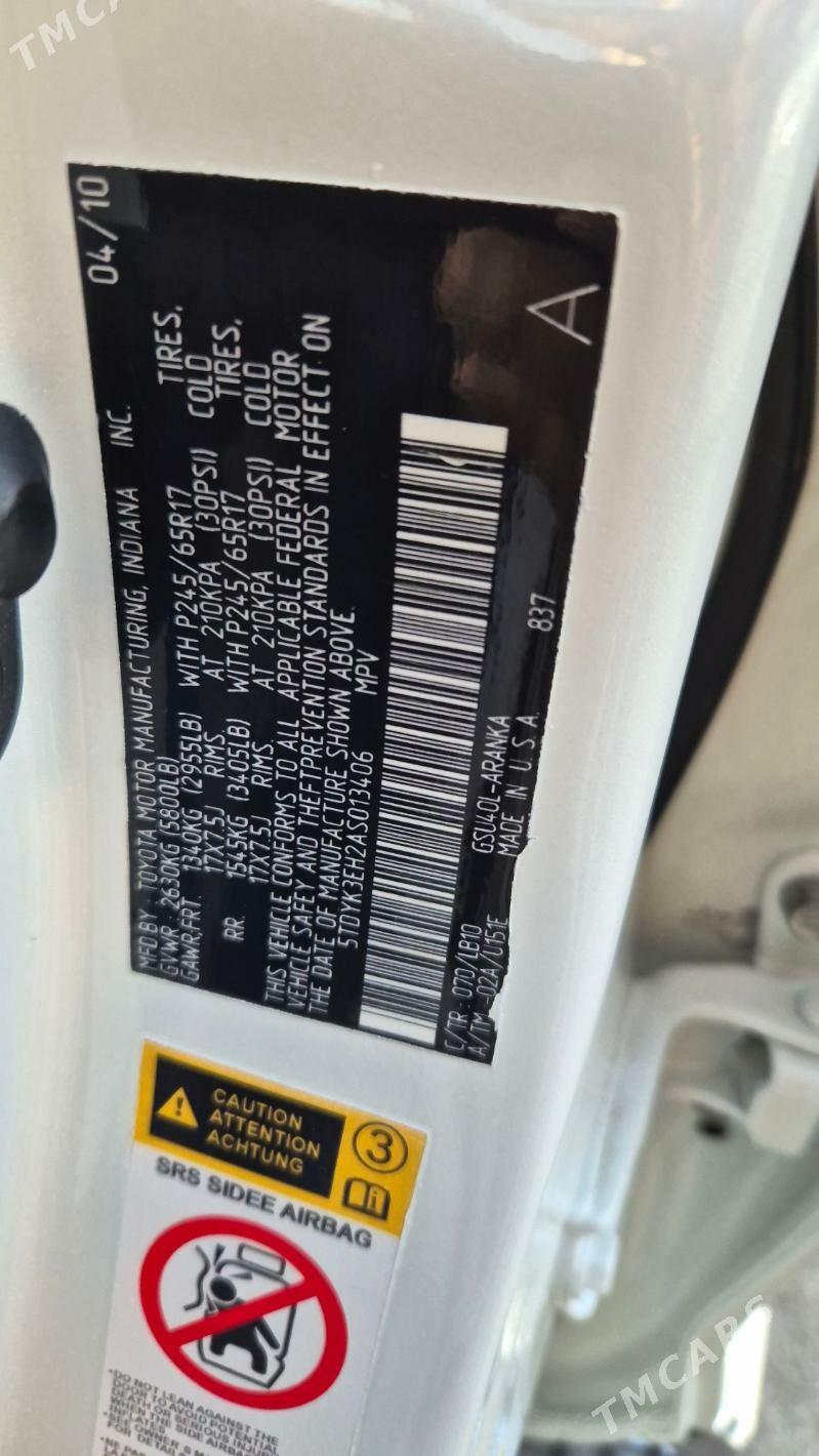 Toyota Highlander 2011 - 355 000 TMT - Ашхабад - img 5