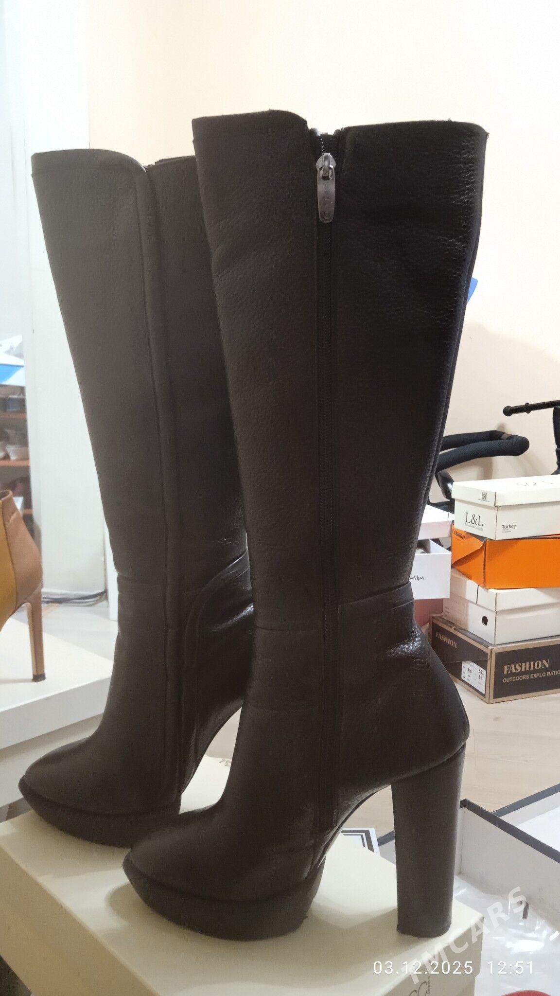 ПРОДАМ САПОГИ КОЖАНЫЕ ВЫСОКИЕ - Türkmenbaşy - img 3