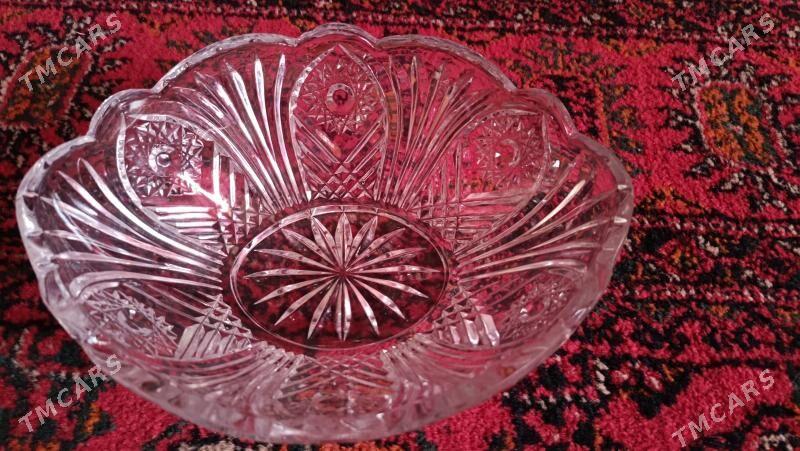 ваза лодочка хрустальная - Büzmeýin GRES - img 2