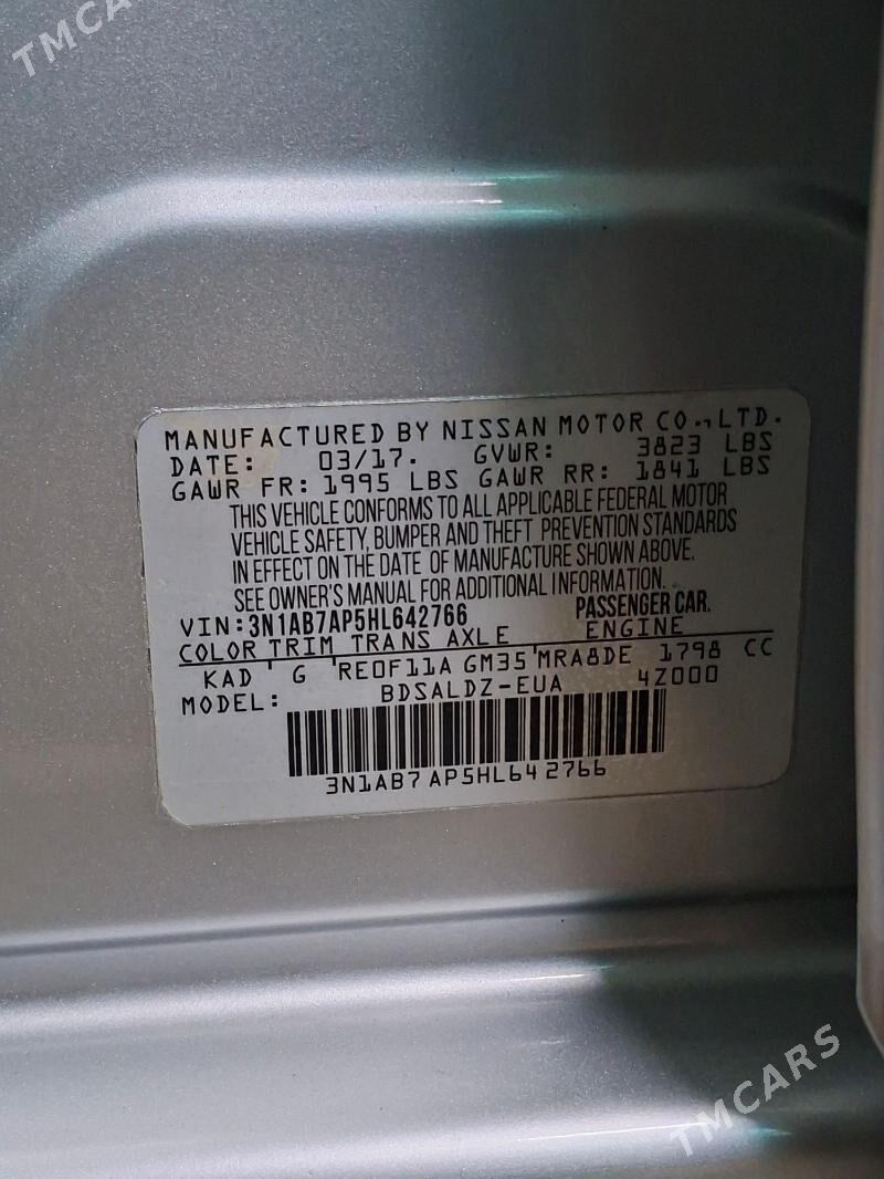 Nissan Sentra 2017 - 150 000 TMT - Дашогуз - img 9