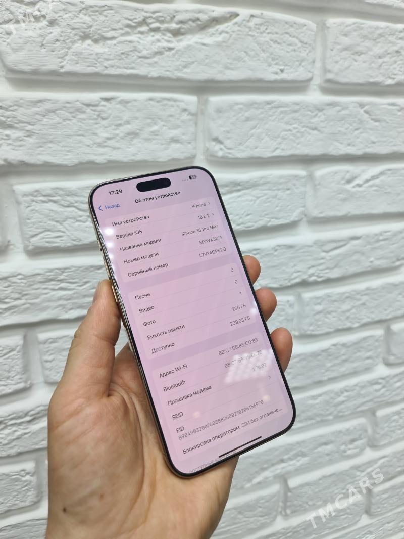IPHONE 16 PRO MAX 256GB - Aşgabat - img 3