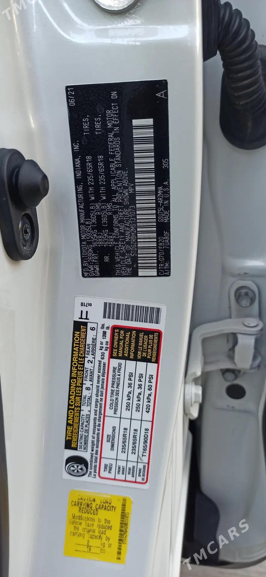 Toyota Highlander 2022 - 580 000 TMT - Туркменабат - img 5