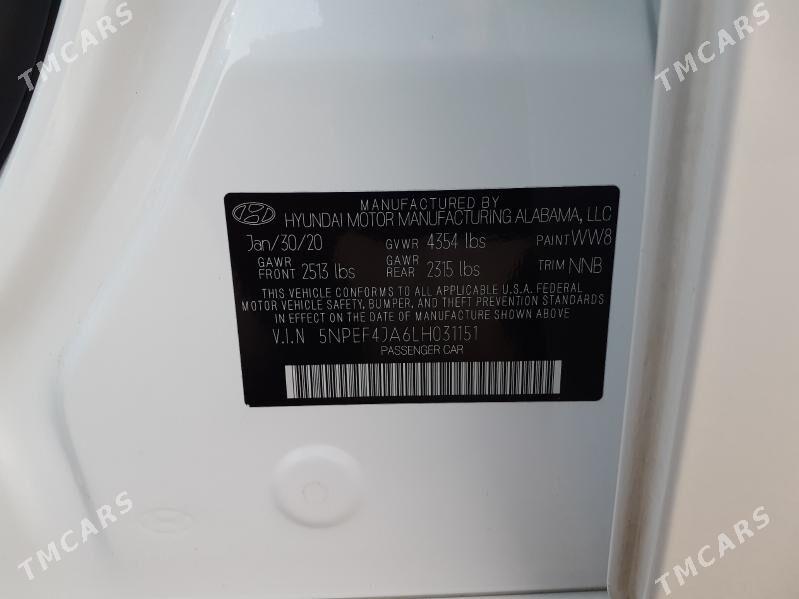 Hyundai Sonata 2020 - 268 000 TMT - Ашхабад - img 7