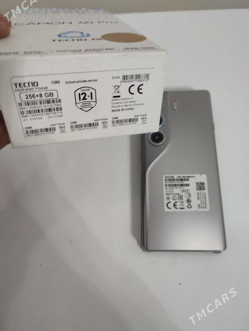 Tecno Camon 40 Pro 8/256 - Baýramaly - img 4