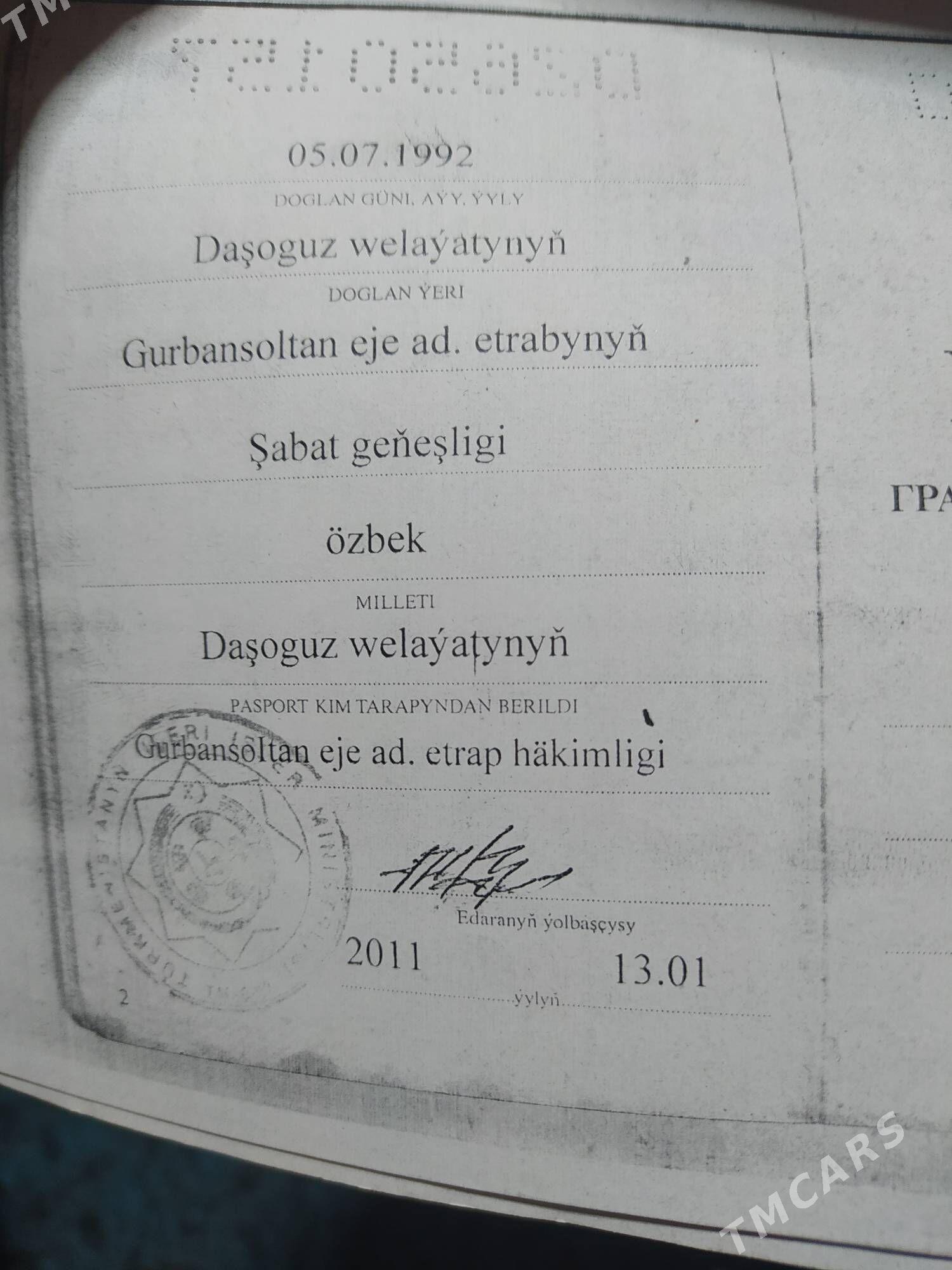 паспорт - Гурбансолтан Едже - img 3