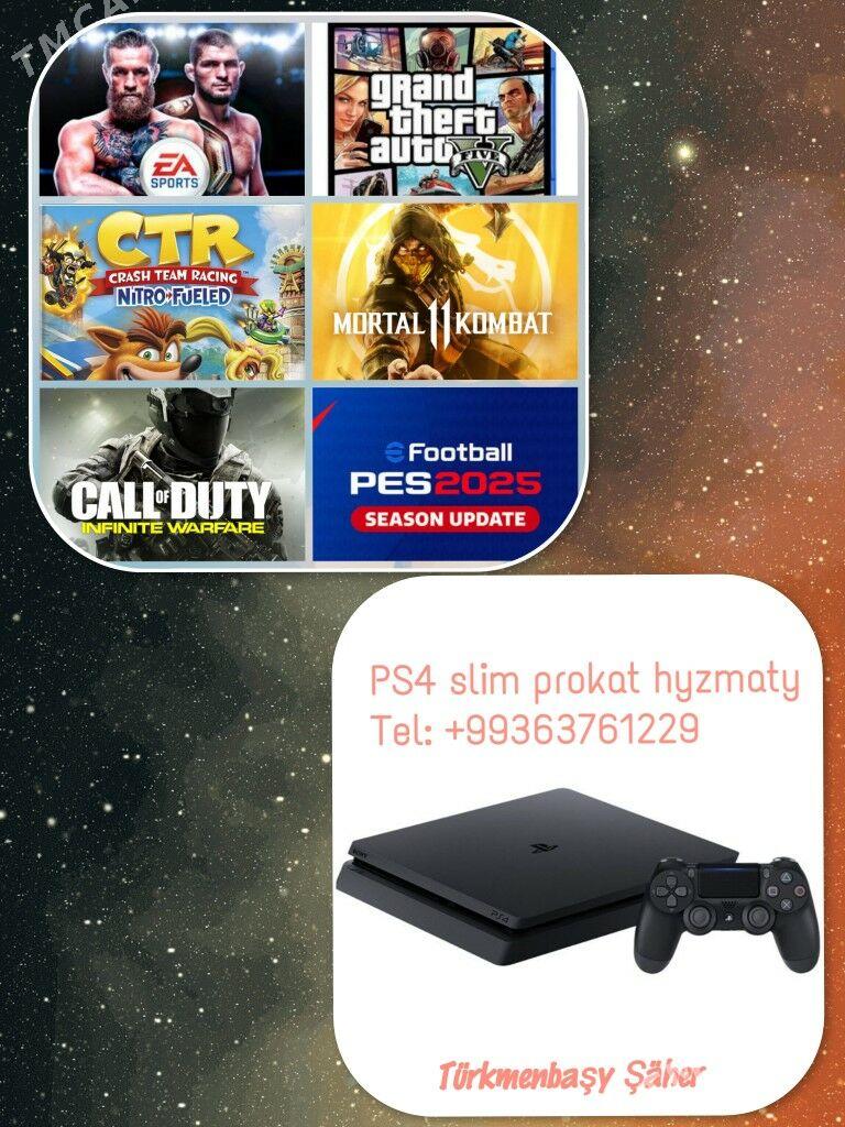 PS4 SLIM PROKAT HYZMATY - Türkmenbaşy - img 2