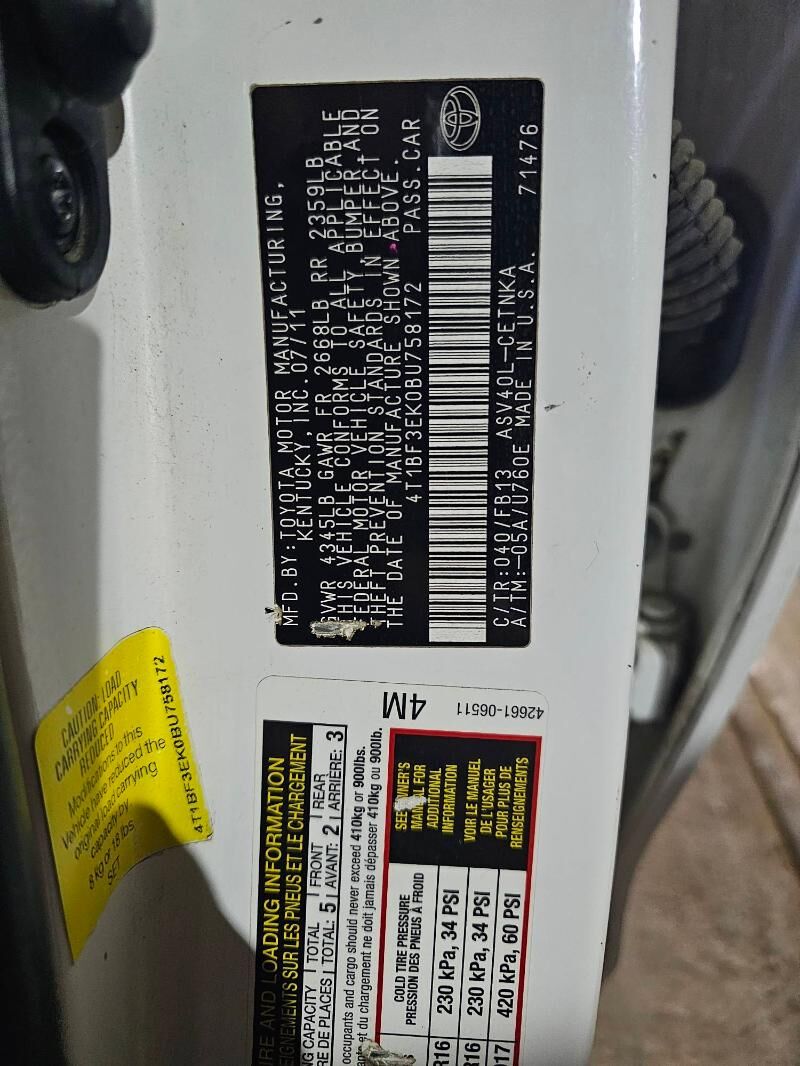 Toyota Camry 2011 - 210 000 TMT - Ашхабад - img 7