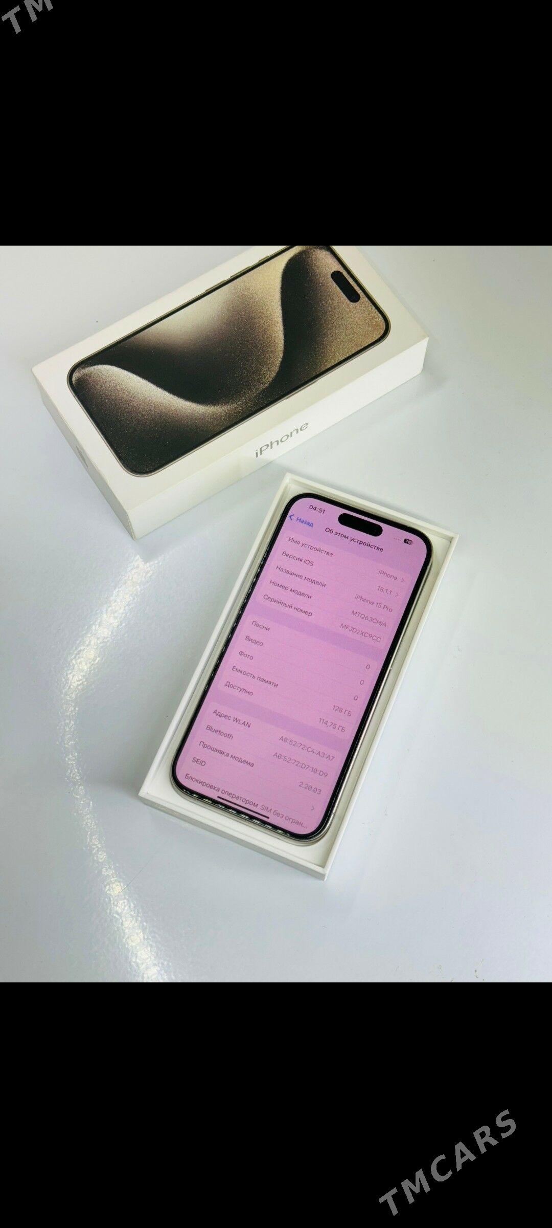 iphone 15 Pro 128GB 86% - Aşgabat - img 4