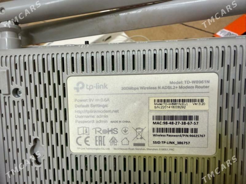 TP-link router,роутер - Moskowskiý köç. (10 ýyl abadançylyk şaýoly) - img 4