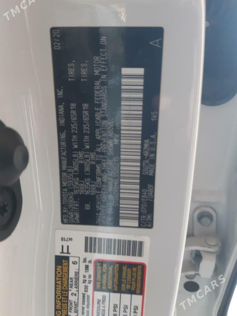 Toyota Highlander 2020 - 568 000 TMT - Мары - img 6