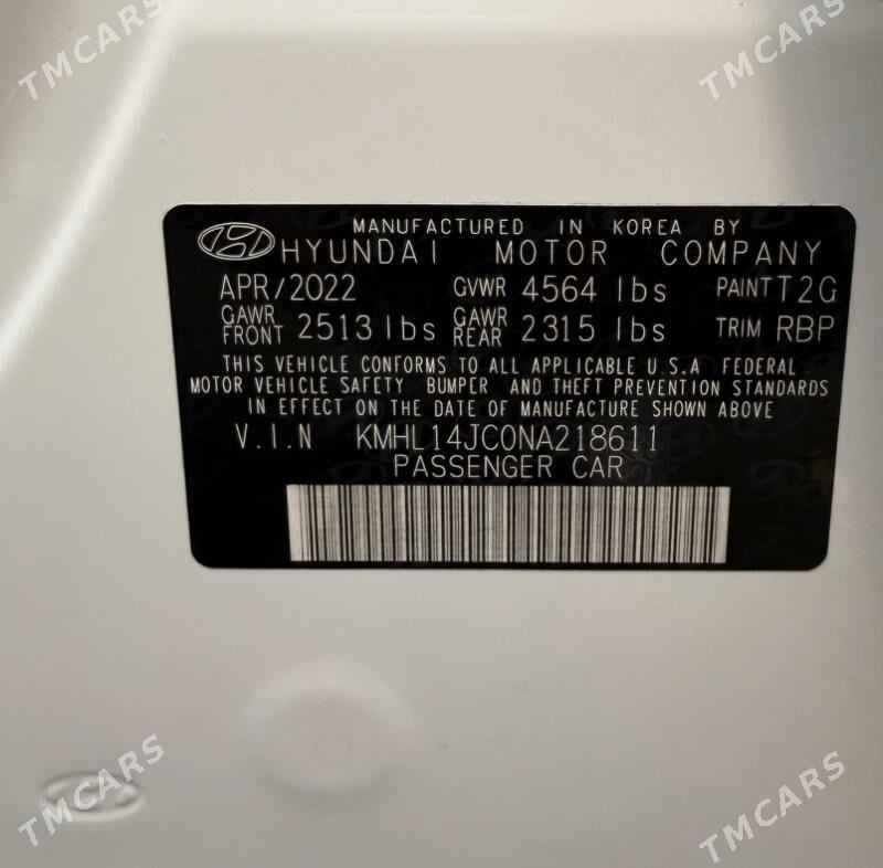 Hyundai Sonata 2022 - 337 000 TMT - Ашхабад - img 5