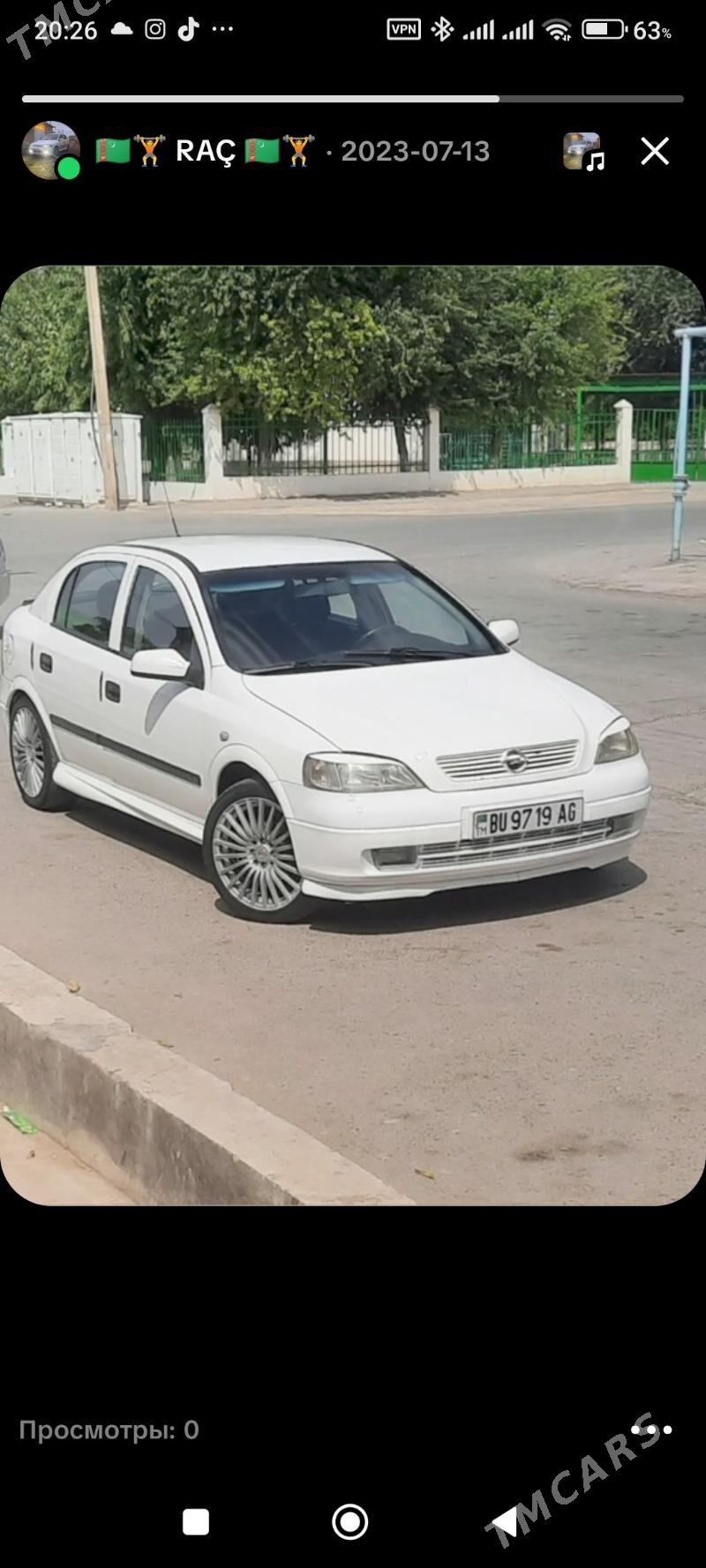 Opel Astra 2001 - 80 000 TMT - Ашхабад - img 2