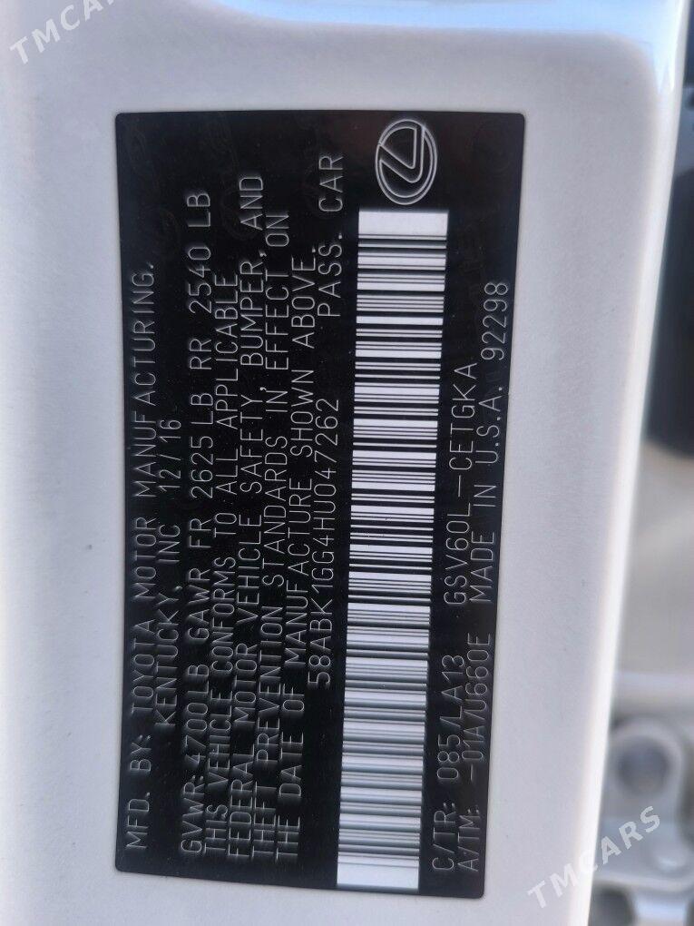 Lexus ES 350 2017 - 485 000 TMT - Ашхабад - img 9