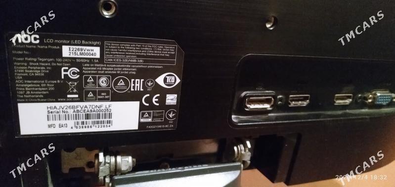 МОНИТОР ЛОС 21.5 ЭКРАН - Aşgabat - img 4