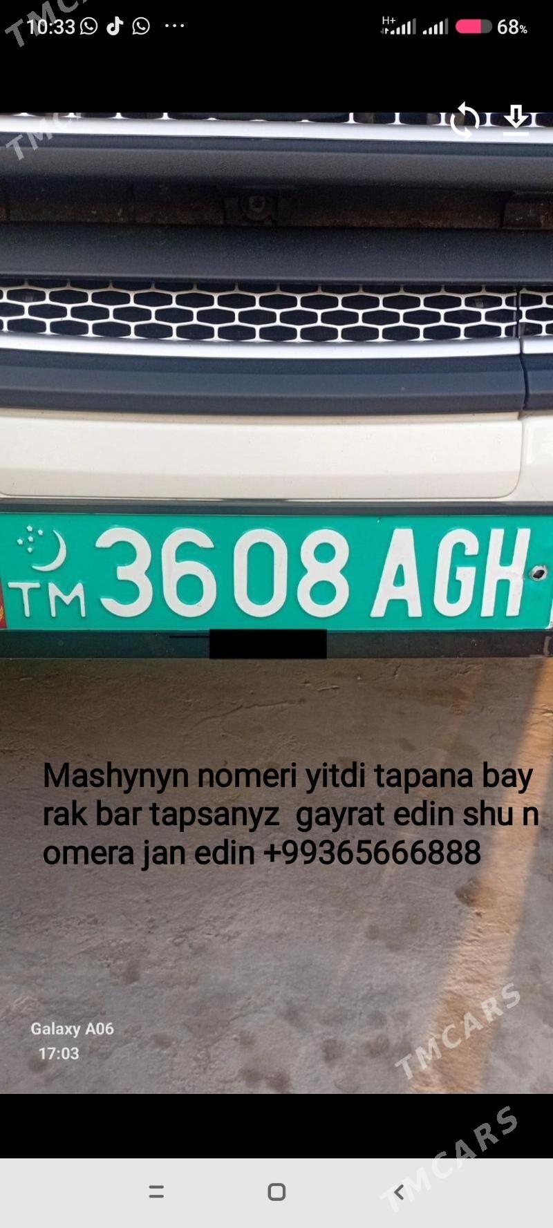 Masin nomeri - Ашхабад - img 1