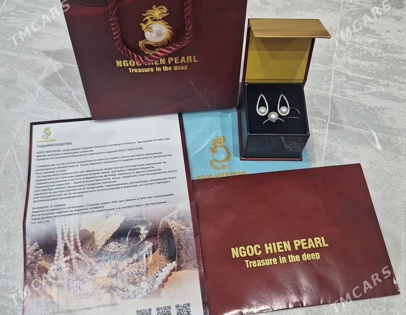 Кольцо и серьги с жемчугом - Ашхабад - img 2