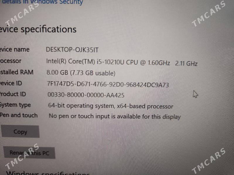 ноутбук noutbuk DELL 10TH gen - Türkmenabat - img 6