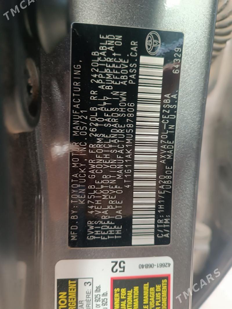 Toyota Camry 2021 - 286 000 TMT - Tejen - img 4