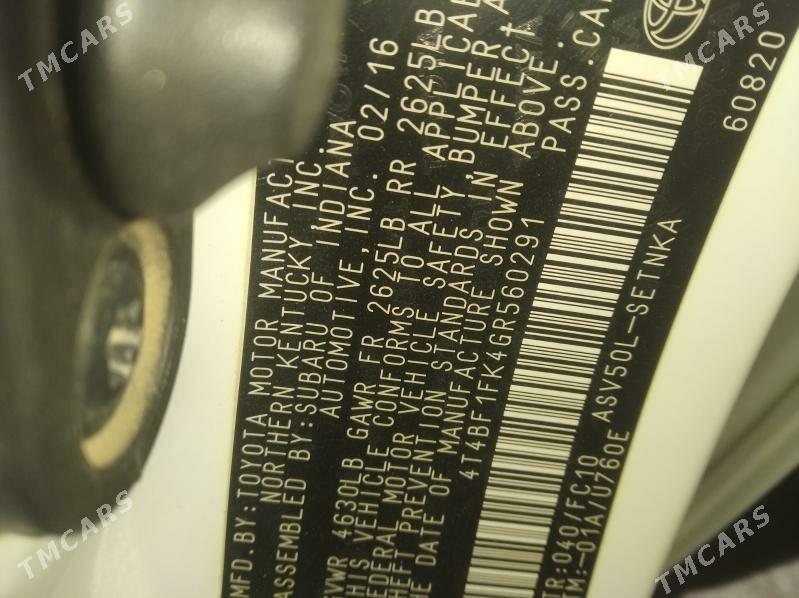 Toyota Camry 2016 - 245 000 TMT - етр. Туркменбаши - img 7