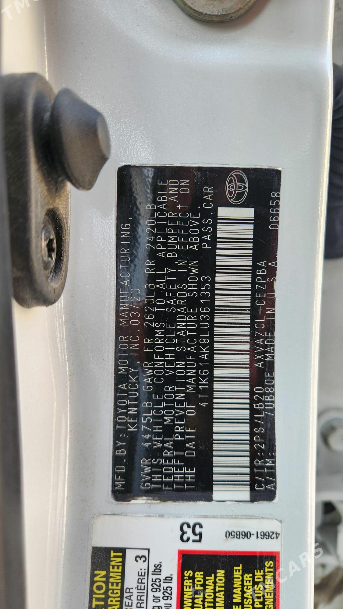 Toyota Camry 2020 - 380 000 TMT - 11 мкр - img 4