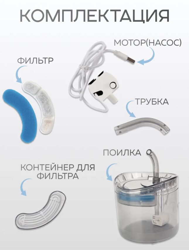 Фонтан-поилка для кошек •собак - Дашогуз - img 3