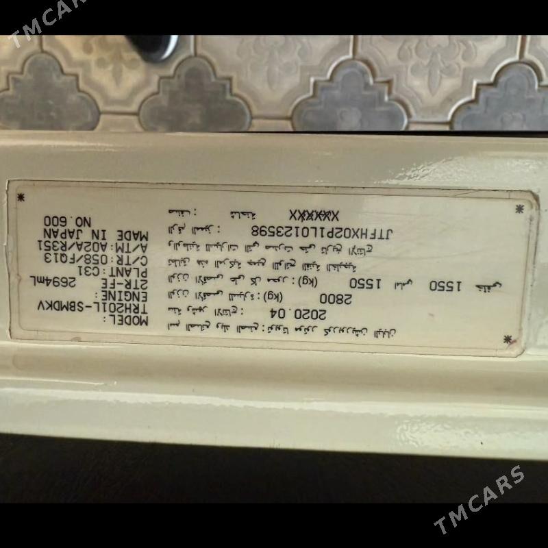 Toyota Hiace 2020 - 360 000 TMT - Mary - img 6