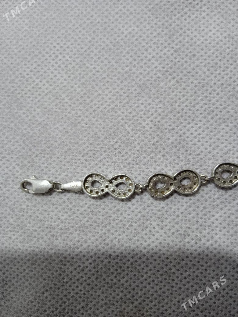 браслет серебро(бесконечность) - Ашхабад - img 2