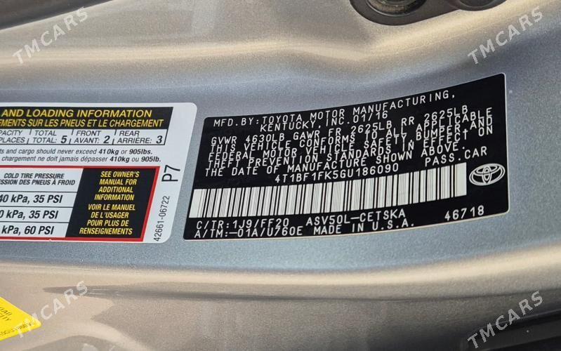 Toyota Camry 2016 - 309 000 TMT - Aşgabat - img 4