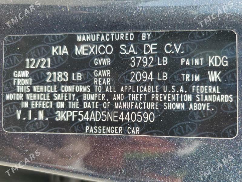 Kia Forte 2022 - 207 000 TMT - Aşgabat - img 6