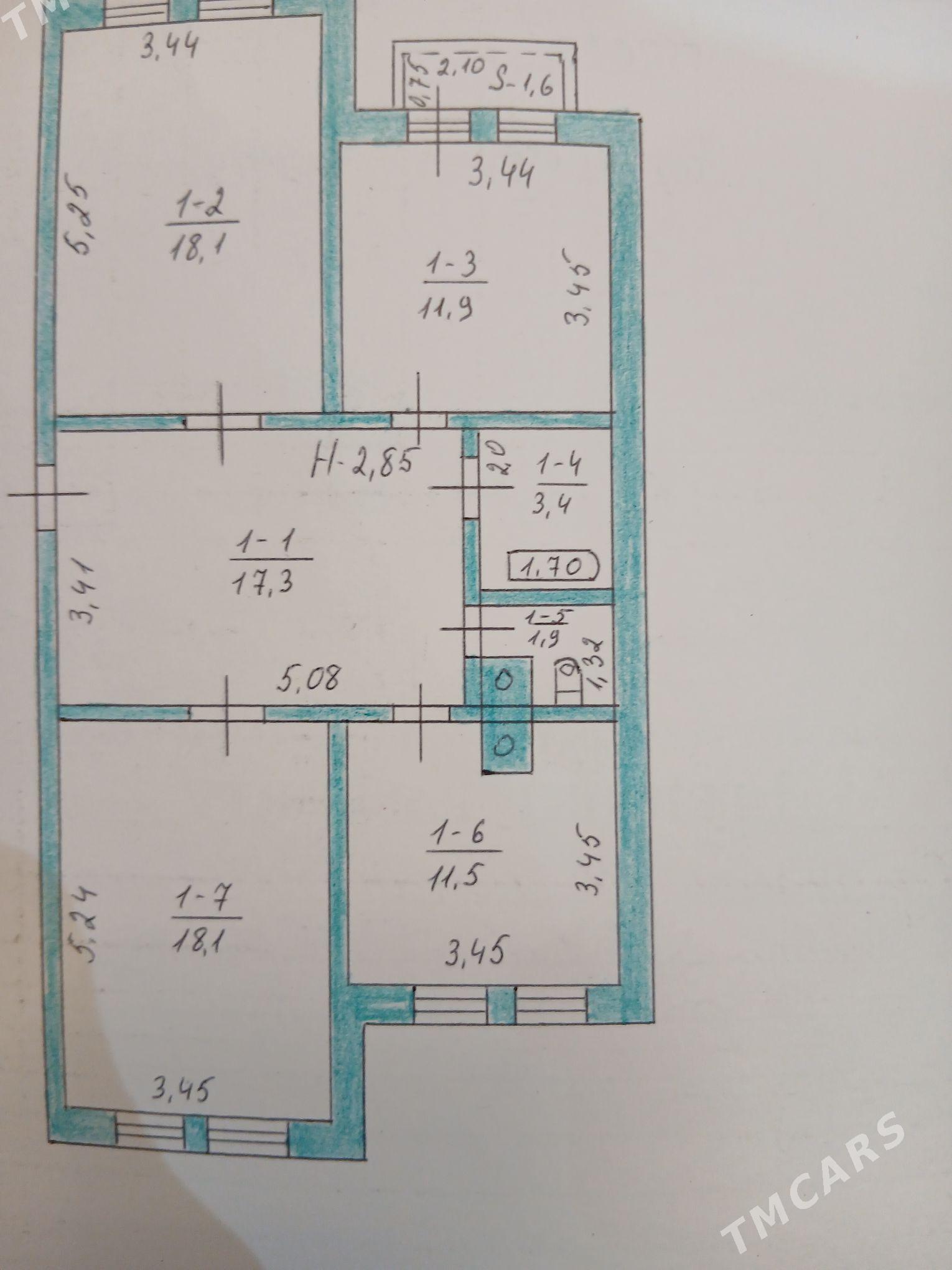 Mir6 3kom 3 etaj Kwadrat prih - Parahat 6 - img 1