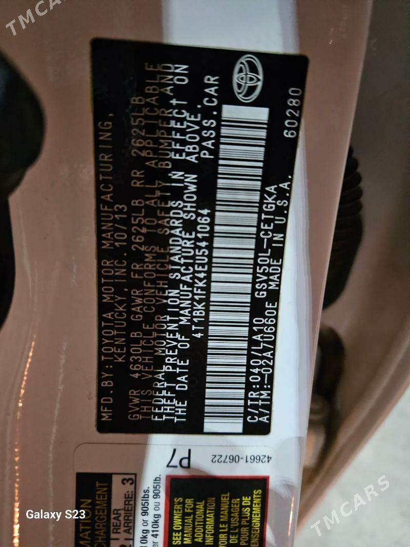 Toyota Camry 2013 - 290 000 TMT - Aşgabat - img 8