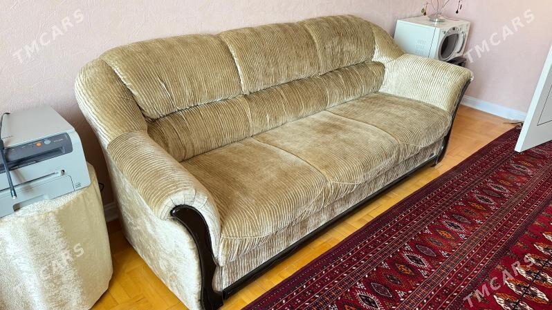 Диван - Кровать + 2 кресла и журнальный столик - ул. Подвойского (Битарап Туркменистан шаёлы) - img 1