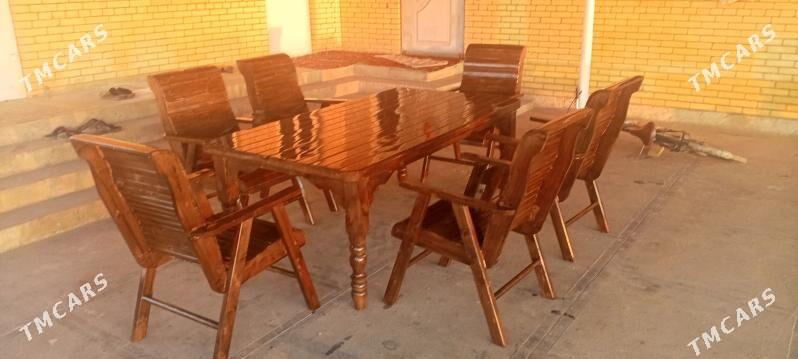 Агач стол стулья - Мургап - img 1